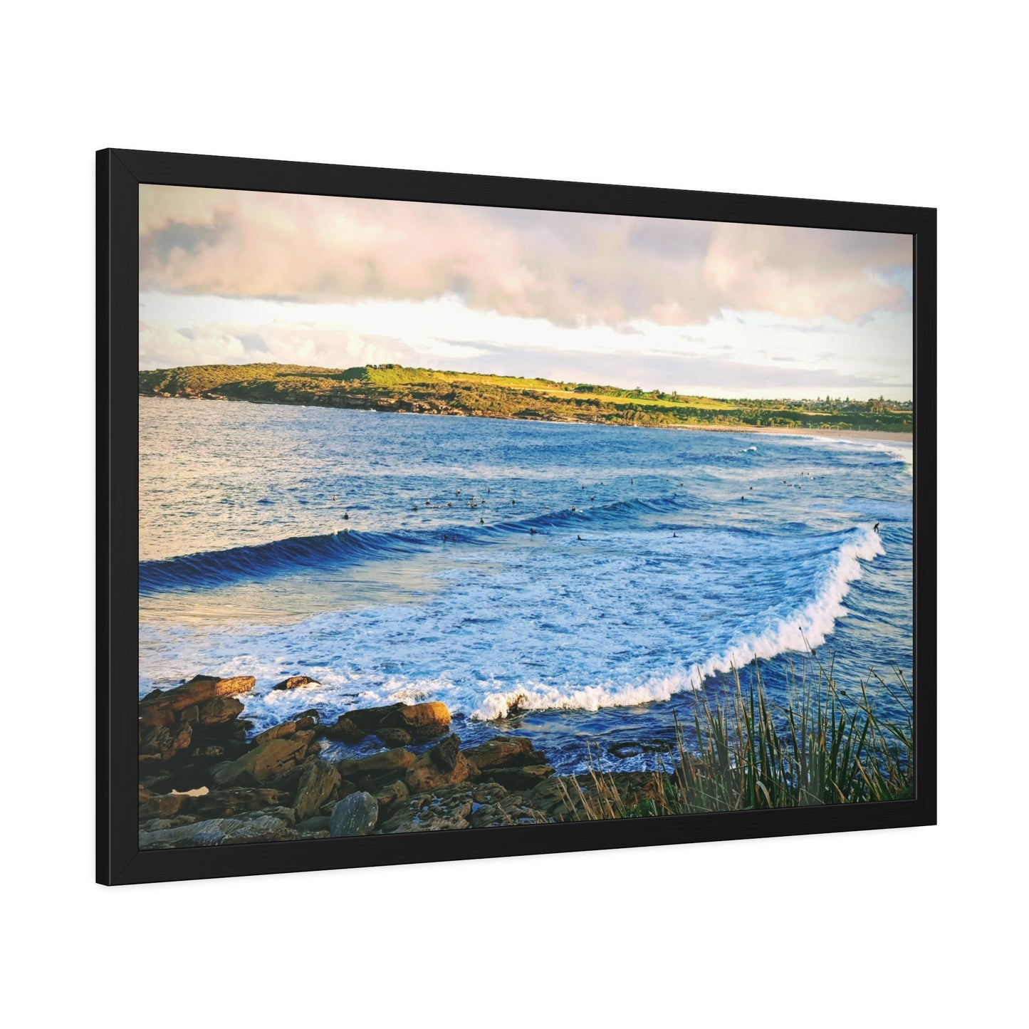 Morning Surf (framed print)