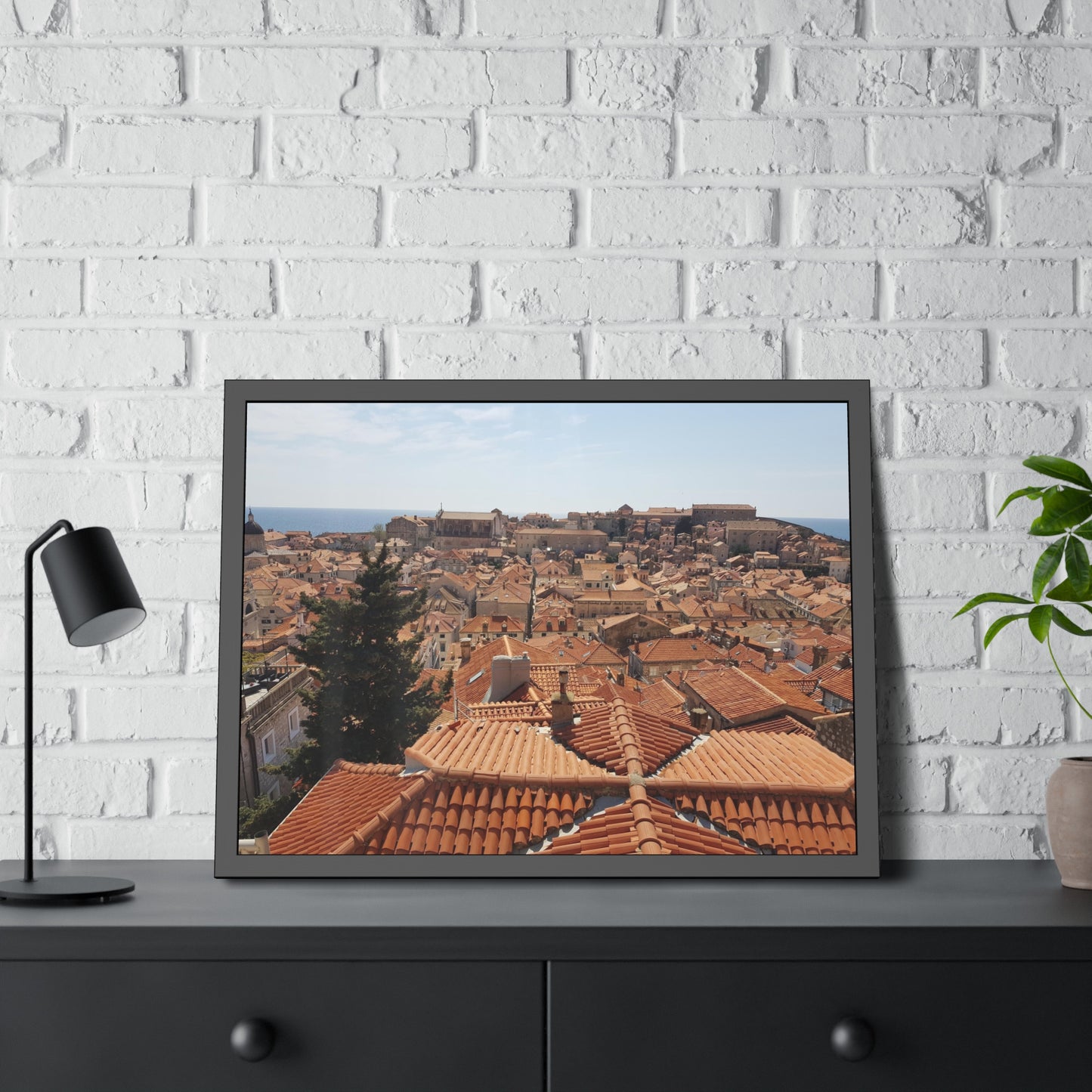 Roofs (framed print)