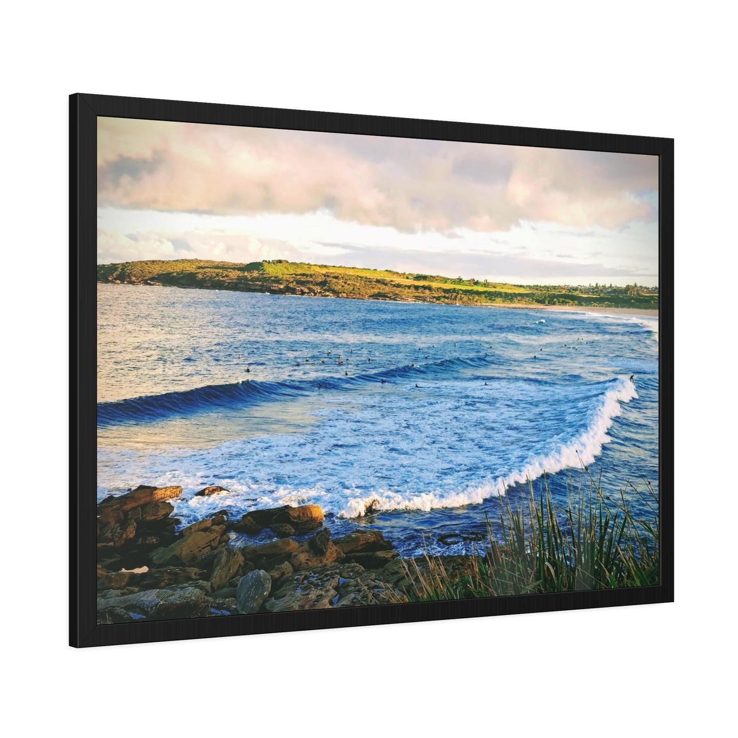 Morning Surf (framed print)