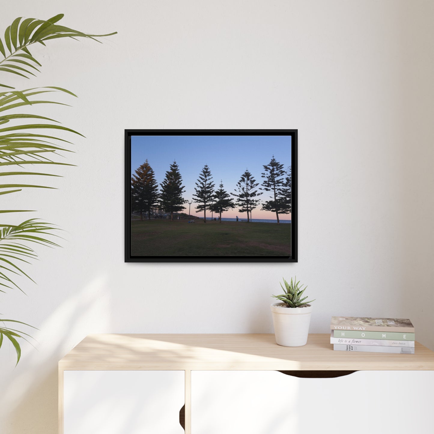 Sunset at the Beach (framed canvas)