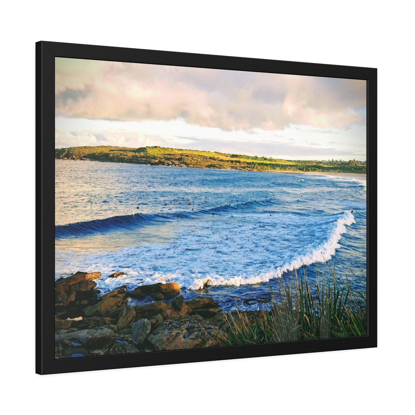 Morning Surf (framed print)