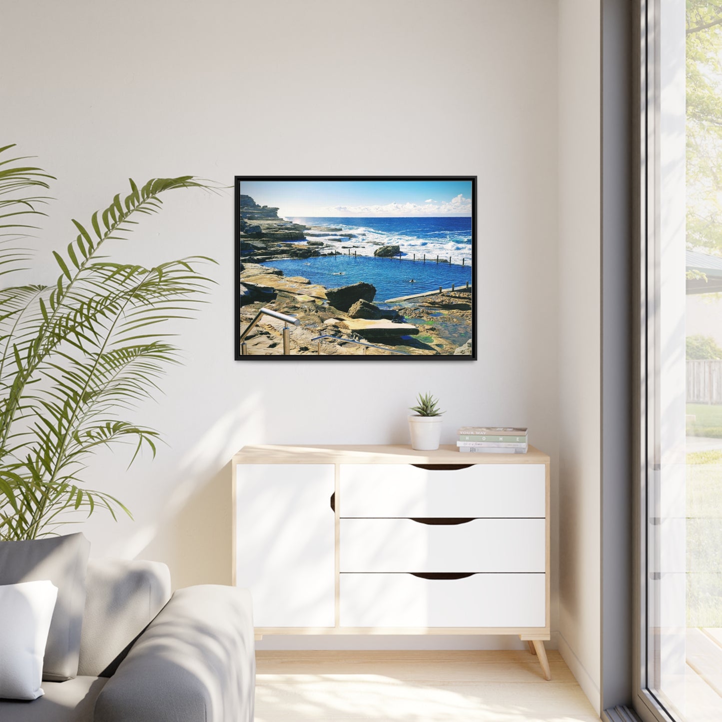 Rockpool (framed canvas)