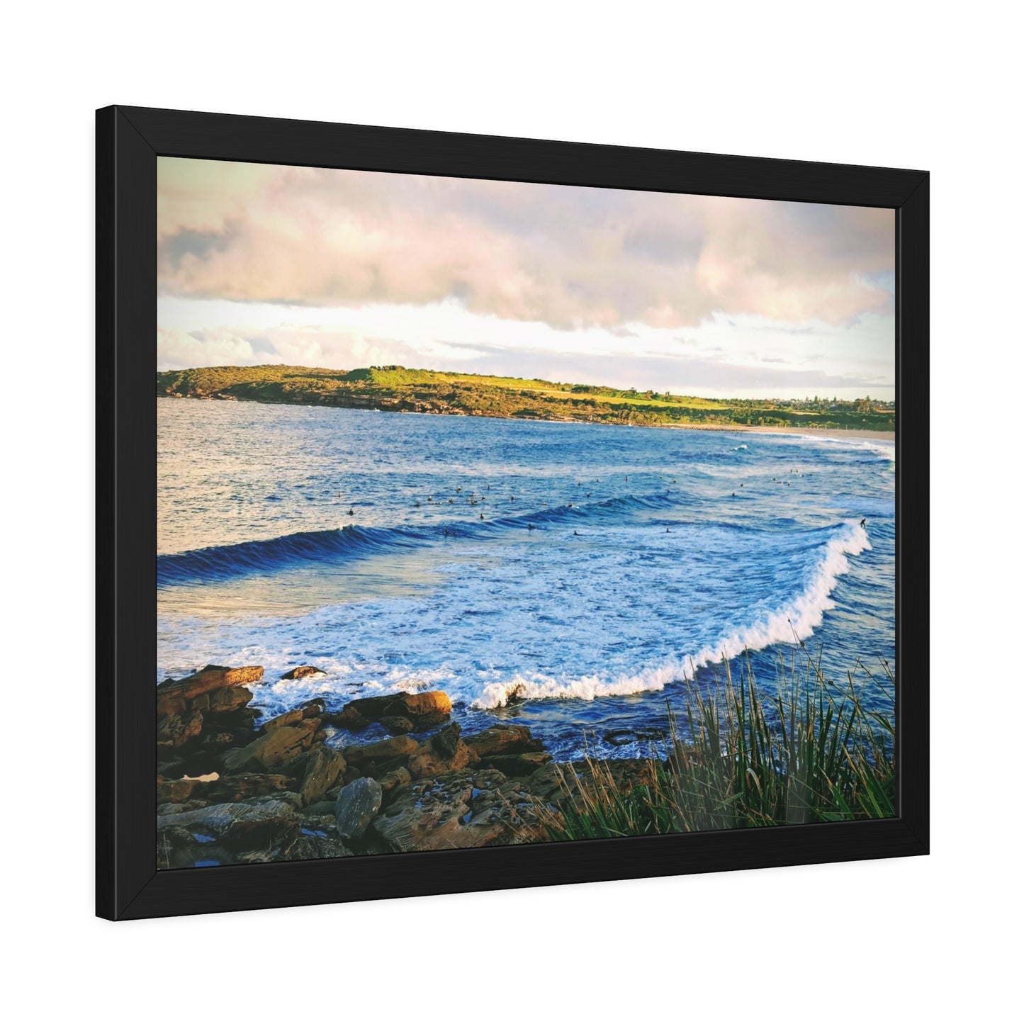 Morning Surf (framed print)