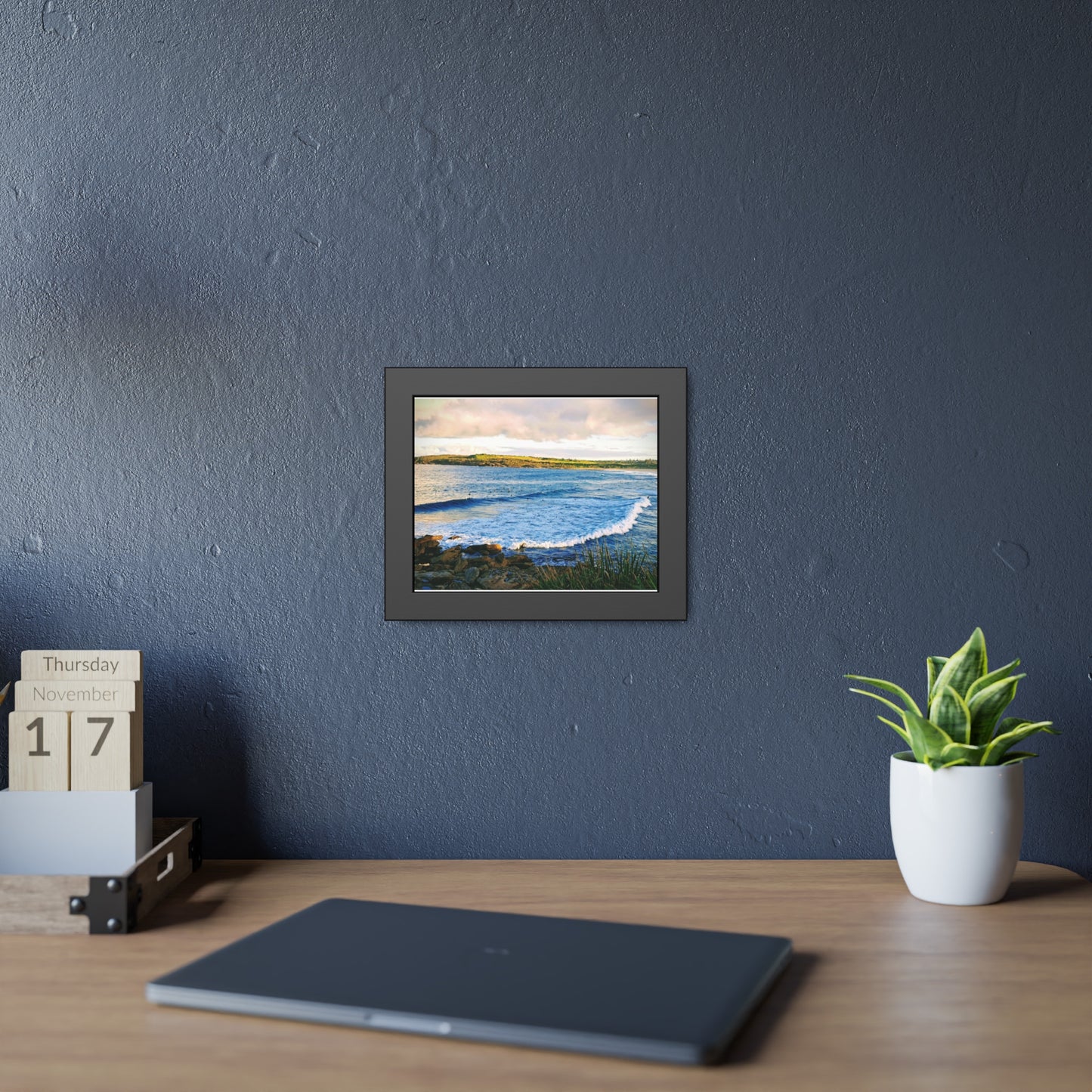 Morning Surf (framed print)