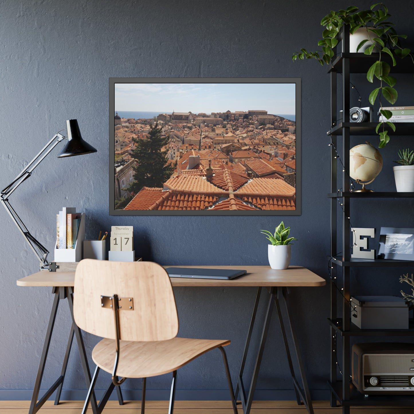 Roofs (framed print)